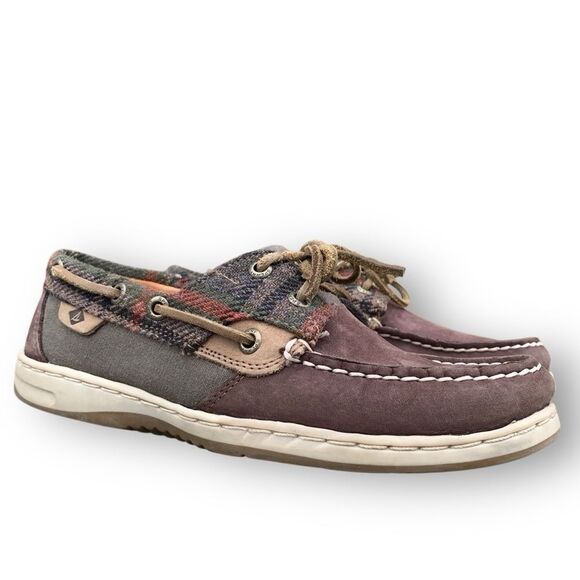 Sperry Top-Sider Women's Bluefish Wool Boat Shoe Dark Brown Leather Size 6.5 - Picture 13 of 14